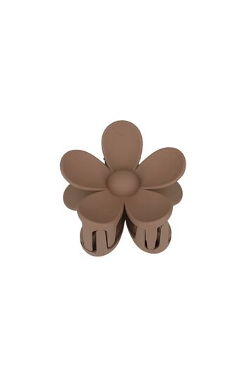 ECARLA Spona do vlasů XL Flower - Spona do vlasů květina XL hnědá