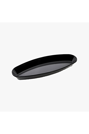 HIC Melamine Oval Serving Plate Black Color Size 50 cm