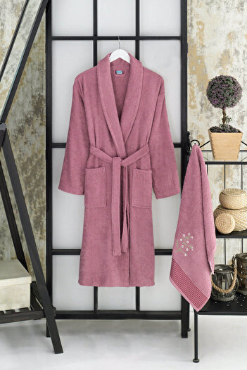 Mira Home Γυναικείο Σετ Μπουρνούζι με Πετσέτες Shalyaka 100 Cotton