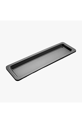 HIC Melamine Regtangular Serving Plate Black Color Size 53 cm