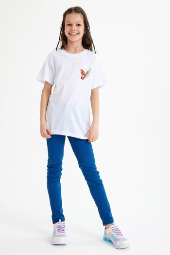 CC STORE Butterfly Printed Children's T-Shirt for Ages 5-15
