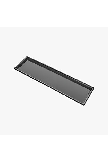 HIC Melamine Regtangular Serving Plate Black Color Size 50 cm