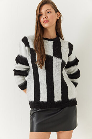 Bianco Lucci Women's Raised Knitwear Sweater 20246938