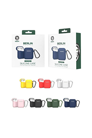 Green Lion Berlin Series Silicone Case For Airpods 1/2 - Red