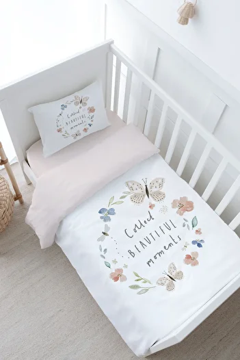 Tuğba Kuğu Royal Series Baby Duvet Cover Set - Flower Dream (100X150)