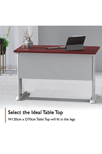 Mahmayi Stazion 1010 Frame and Leg by-Metal Table Frame with Square Embossed-72.5x 112x 56cms