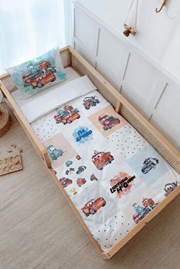 Tuğba Kuğu Montessori Bedding Set (100X200) - Cartoon Series - Lightning Mcquenn Patchwork