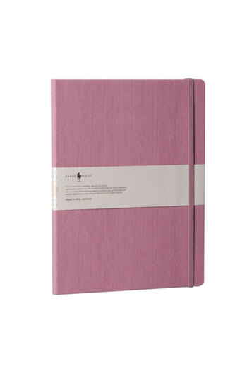 Fabio Ricci Lepidus Pink Unlined Elastic Notebook - 19x25, Model 1046