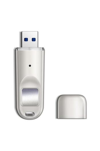 DM ذاكرة فلاش Fd069 مشفرة USB 3.0 بسعة 128 جيجابايت مع قارئ بصمات الأصابع