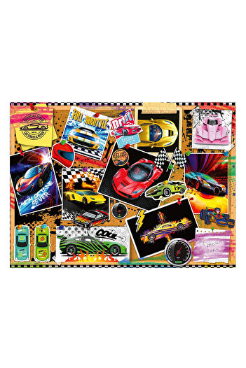 RAVENSBURGER Çocuk Puzzle 100 Parça Yarış Arabaları 128990