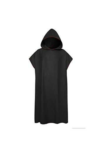 Choice Black Microfiber Hooded Towel Men Women for Swim Beach Travel Quick Dry Changing Robe Cape Bath Towe