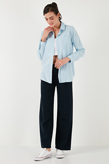 Lela Cotton Regular Fit Pocket Shirt Shirt Cf25S16992