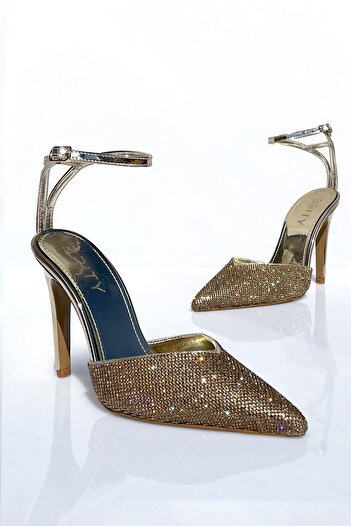 BRITY Rochie de seară cu vârf ascuțit închis Stiletto