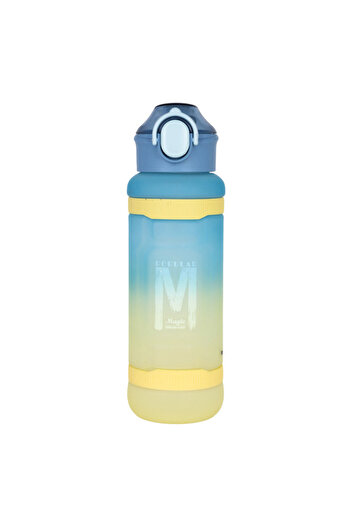 NovaKids Nova Kids Water Bottle 1000ml with Straw- Blue