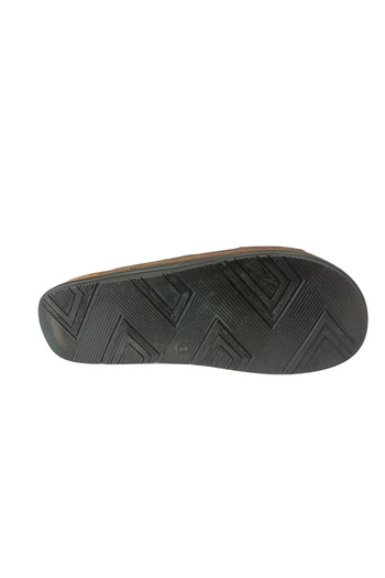 BENTO 63007 Brown Men's Daily Cross Slippers