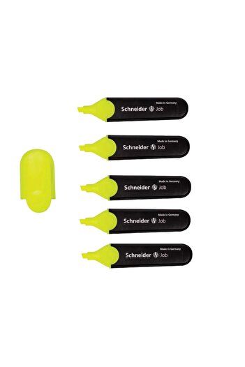 SCHNEIDER Yellow Highlighter - 1-4.5 Mm, 5 Pieces