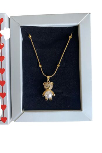 312 KONSEPT Valentine's Day Special Tarnish Free Steel Women's Necklace with Box Bag