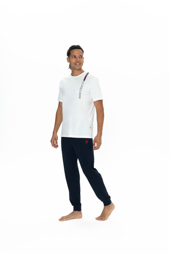 U.S. Polo Assn. Men'S, Licensed, Uspa, 100% Cotton, (Ecru), Elastic Legs, Pajama Sets