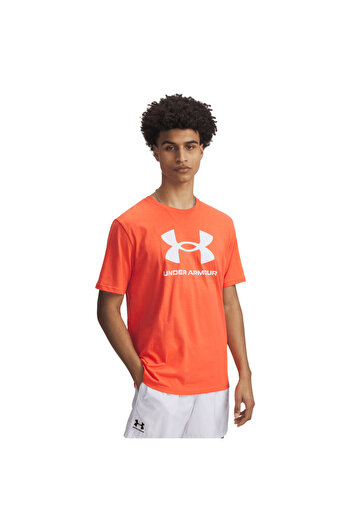 Under Armour Ανδρικό πορτοκαλί μπλουζάκι με γραφικό εμπριμέ κοντομάνικο 1382911 -847