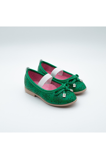 Arçın Shoes Flower Patterned Girls' Ballerinas – Elegant and Stylish Little Steps