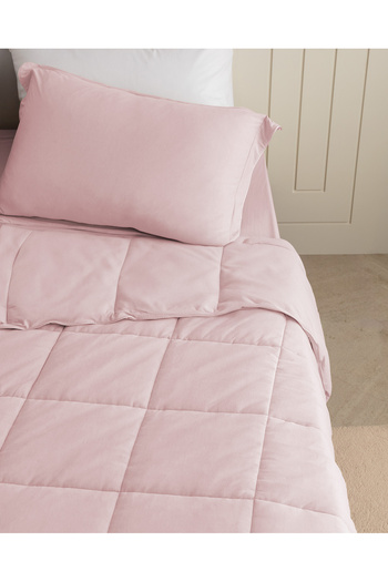 Madame Coco İlus Bamboo Single Comforter Set - Powder