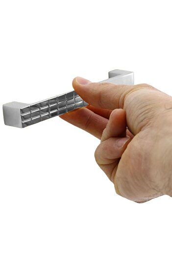 Badem10 Bihter Krom 128 Mm - 12.8 Cm Metal Mobilya Mutfak Çekmece Dolabı Dolap Kulpu Kulbu Kulpları 10 Adet