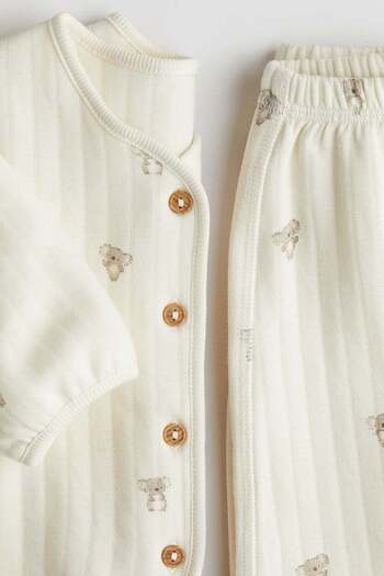 H&M 2-piece quilted jersey set