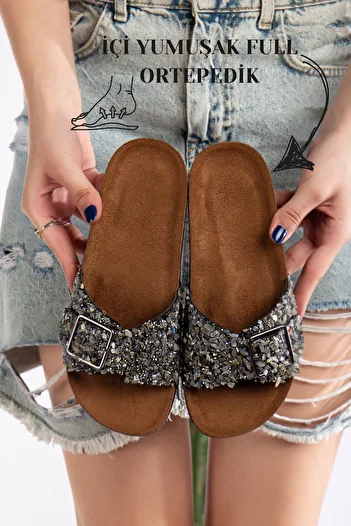 Slipcat Pien Single Buckle Stylish Daily Full Orthopedic Slippers