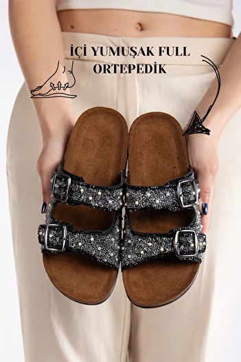 Slipcat Pien Double Buckle Stylish Daily Full Orthopedic Slippers