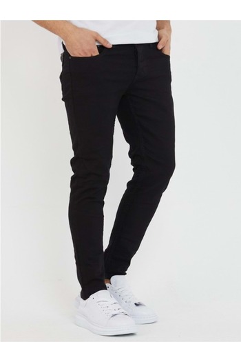 HACKER DENIM Hacker Tom T623 - Men's Black Slim Fit Satin Pants - St00692-33
