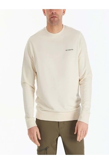 MTNSTOR Columbia C1094 Men's Plus Size Two Thread Crew Neck Sweatshirt - C1094 - White - ST01404-White-4XL