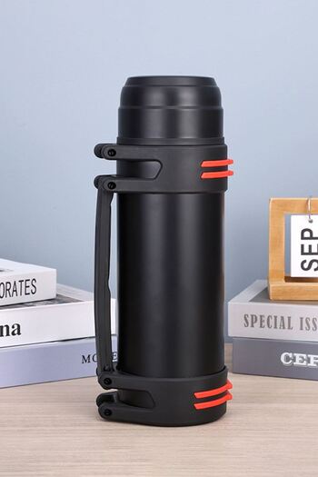 Weather Forecast 304 L Steel 2 L Black Vacuum Camping Picnic Large Thermos Bottle Hanging Thermos Cin488Sy