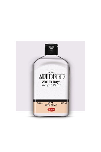 Artdeco Akrilik Boya 500ml Antik Beyaz 3671