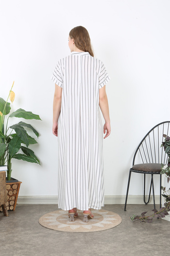 XL Modam Women's Woven Whiscone Large Size Dress