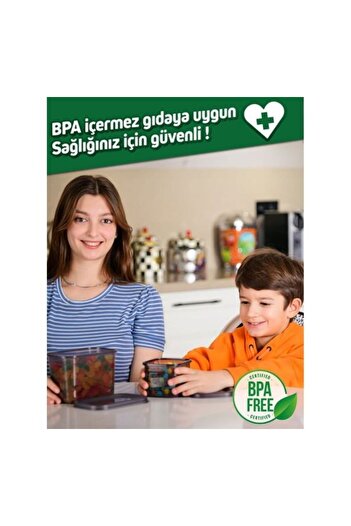 SGS 1700 ml 12 Set Jumbo Boy Kırılmaz Bakliyat Saklama Kabı