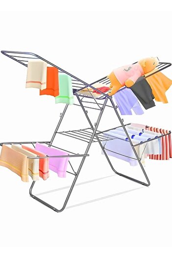 Cady One Steel Laundry Rack And Clothes Drying Rack, 110*110*90 Cm