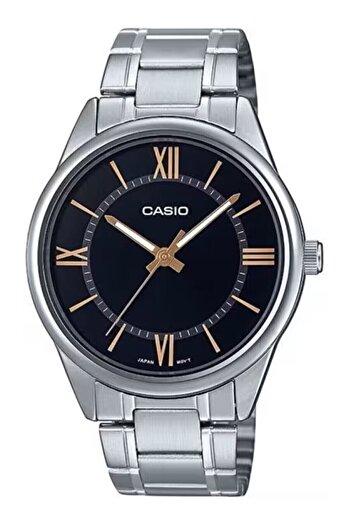 Casio Silver Color Men's Wristwatch with Black Cord