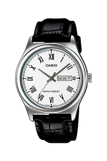 Casio Dial White Cord Black Color Men's Wristwatch