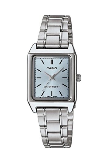Casio Women's Wristwatch with Blue Cord, Silver Color