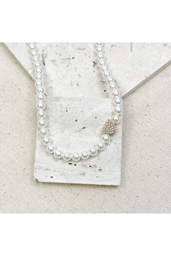 Zey Jewellery Kalpli İnci kolye
