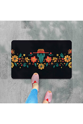M&H Quality Digital Printed - Welcome Writing Pattern Decorative Mat, Washable Door and Indoor Mat