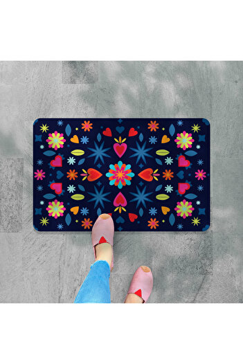 M&H Quality Digital Printed - Welcome Writing Pattern Decorative Mat, Washable Door and Indoor Mat