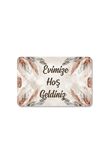 M&H Quality Digital Printed - Welcome Writing Pattern Decorative Mat, Washable Door and Indoor Mat