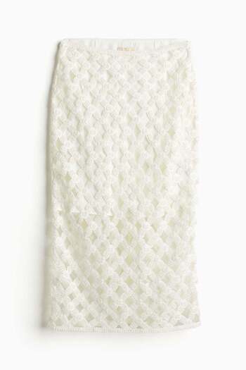 H&M Bead-embellished pencil skirt