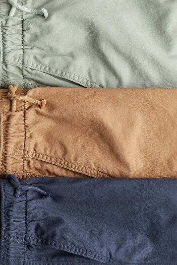 H&M 3-pack cotton joggers