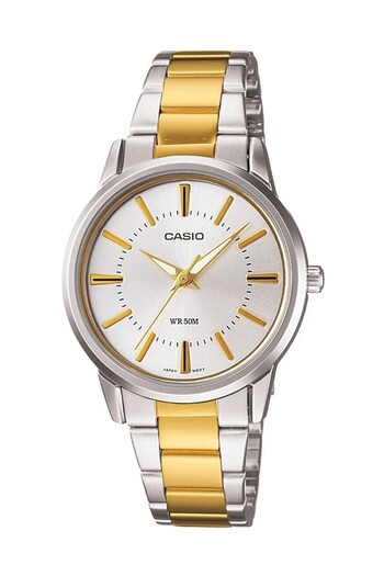 Casio Gold Silver Color Women's Wristwatch