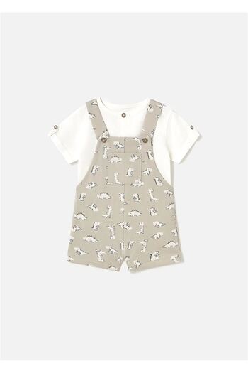 MAYORAL Baby Boy T-Shirt and Romper Set - Bone 1650