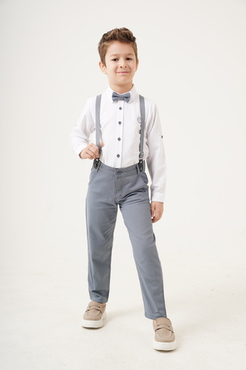 Esterella Boy / Suspenders And Bow Tie / Shirt Trousers / Boy's Suit