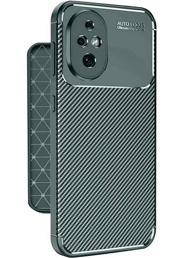 m.tk moveteck Honor 200 Case Case Camera with Protruding Protection Carbon Fiber Pattern Does Not Lose Color Protective  Cover