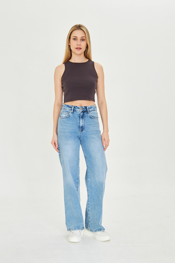 Dİ GİYİM Women's Ribana Crop Sneakers